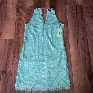 Sam Edelman women’s Easter Green Lace Sleeveless Dress size xs new with tags